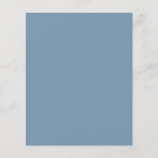 Dusty Blue Wedding Table QR Code Wedding Menu (Rückseite)