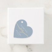 Dusty Blue Wedding Vielen Dank Geschenkanhänger (Beispiel)