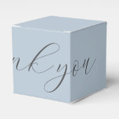 Dusty Blue Wedding Vielen Dank | Willkommens-Fazil Geschenkschachtel (Vorderseite)