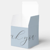 Dusty Blue Wedding Vielen Dank | Willkommens-Fazil Geschenkschachtel (Geöffnet)