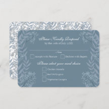 Dusty Blue Wedding Vintag Botanical UAWG