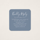 Dusty Blue Wedding Website QR Code UAWG (Vorderseite)