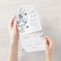 Dusty Blue Wedding Wildblume Greenery