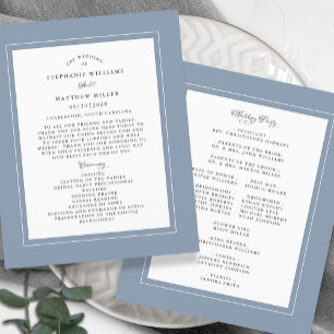 Dusty Blue Wedding Zeremonie Elegantes Budget Prog