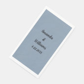 Dusty Blue Weddings Junggeselinnen-Abschied Indivi Serviette (Ecke)
