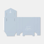 Dusty Blue White Cross Baptisbox Geschenkschachtel (Ungefaltet)