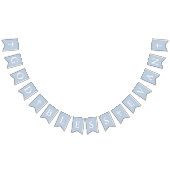 Dusty Blue White Cross Boy Taufe Taufe Jagdfahnen Wimpelkette (Alle)