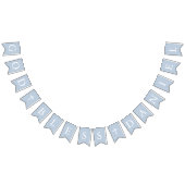 Dusty Blue White Cross Boy Taufe Taufe Jagdfahnen Wimpelkette (Alle)