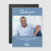 Dusty-blue-white-Foto dank Magnet (Vorne/Hinten)