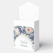 Dusty Blue & White Peony Wedding Geschenkschachtel (Geöffnet)