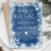 Dusty Blue & White Winter Baby Shower Invite11 Einladung