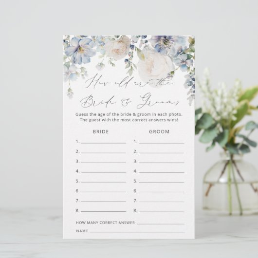 Dusty Blue Wie alt ist das Brautparty? (Stehend Vorderseite)