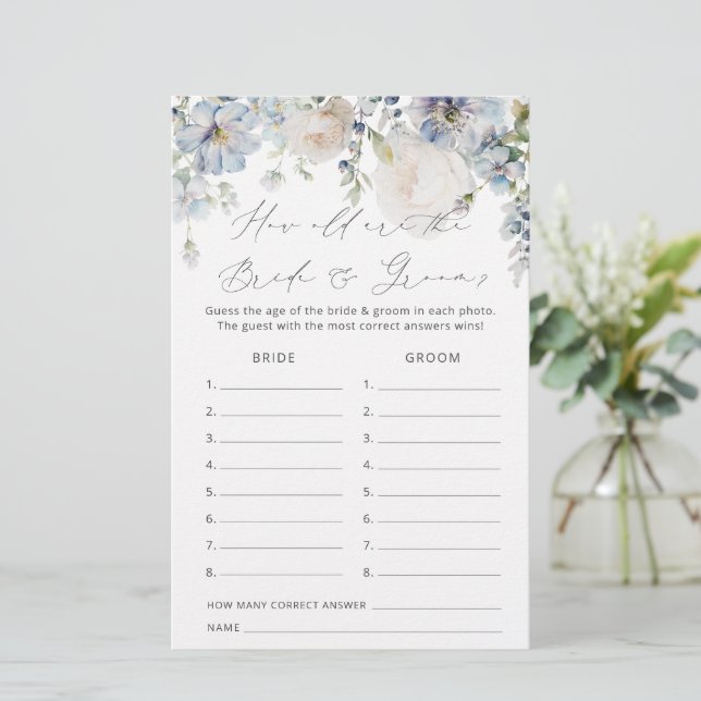 Dusty Blue Wie alt ist das Brautparty? (Stehend Vorderseite)