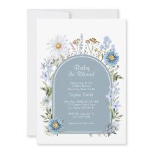 Dusty Blue Wildblume Baby in Bloom Baby Shower