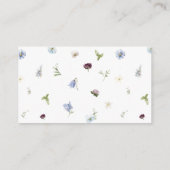 Dusty Blue Wildblume Bitte ein Rezept mitbringen Begleitkarte (Rückseite)