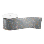 Dusty Blue Wildblume Boho Bloom Garden Boho Satinband (Spule)