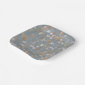 Dusty Blue Wildblume Boho Kinderdusche in Bloom Pappteller (Gewinkelt)