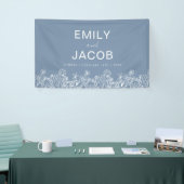 Dusty Blue Wildblume Boho Wedding in Bloom Banner (Messeveranstaltung)