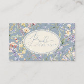 Dusty Blue Wildblume Books for Baby Begleitkarte (Vorderseite)