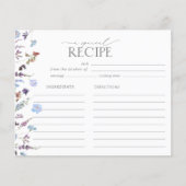 Dusty Blue Wildblume Brautparty Rezept (Vorderseite)