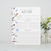 Dusty Blue Wildblume Brautparty Rezept Seite (Stehend Vorderseite)