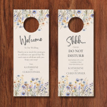 Dusty Blue Wildblume, die die Hochzeit nicht stört