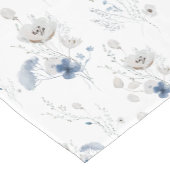 Dusty Blue Wildblume Kurzer Tischläufer (Ecke)