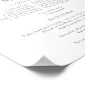 Dusty Blue Wildblume Rezept für eine glückliche Eh Poster (Ecke)