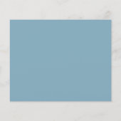 Dusty Blue Wildblume Wedding RSVP (Rückseite)
