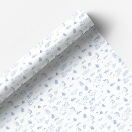 Dusty Blue Wildblume winzige Blume Packpapier
