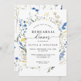 Dusty Blue Wildblumen Probe Einladung