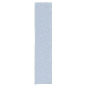 Dusty Blue Wildflower Baby Shower Table Runner Kurzer Tischläufer (Vorderseite)