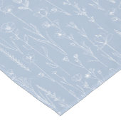 Dusty Blue Wildflower Baby Shower Table Runner Kurzer Tischläufer (Ecke)