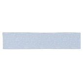 Dusty Blue Wildflower Baby Shower Table Runner Kurzer Tischläufer (Horizontal)