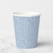 Dusty Blue Wildflower Party Cup | Botanical Pappbecher (Rechts)