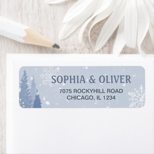 Dusty Blue Winter Landschaft (Insitu)