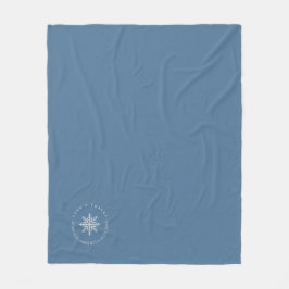 Dusty Blue Winter Wedding Liebhaber für die Gäste Fleecedecke