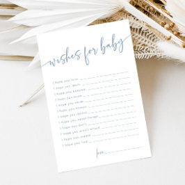 Dusty Blue wünscht Baby Modern Minimal Advice