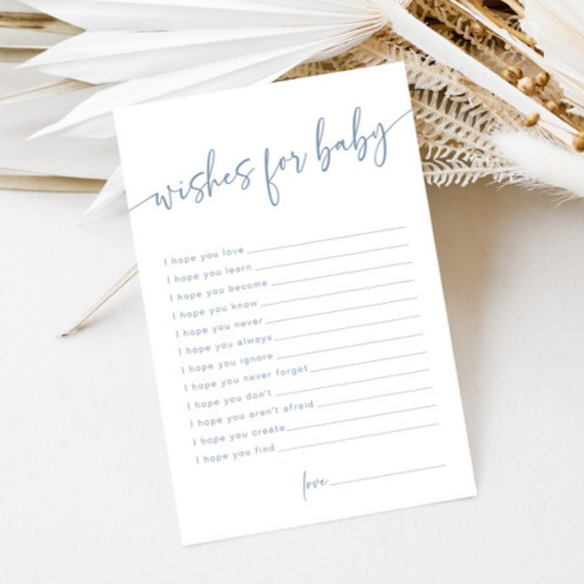 Dusty Blue wünscht Baby Modern Minimal Advice (Von Creator hochgeladen)