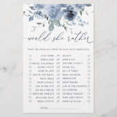 Dusty Blue würde eher Brautparty spielen (Vorderseite)