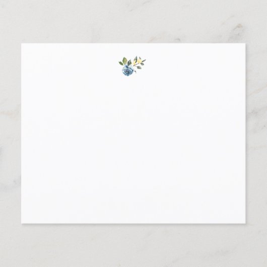 Dusty Blue Yellow Botanal Floral (Vorderseite)