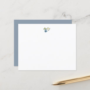 Dusty Blue Yellow Botanal Floral