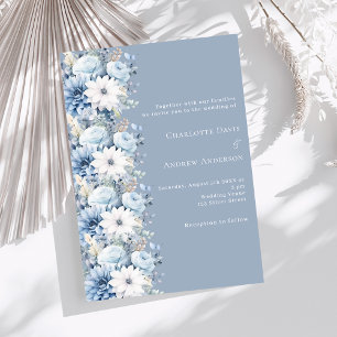 Dusty Blumen Luxus Hochzeit Einladung