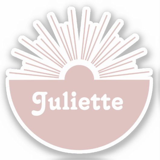 Dusty Blush Aufkleber (Vorderseite)