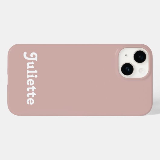 Dusty Blush Case-Mate iPhone Hülle (Rückseite (Horizontal))