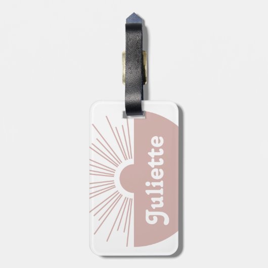 Dusty Blush Gepäckanhänger (Rückseite vertikal)