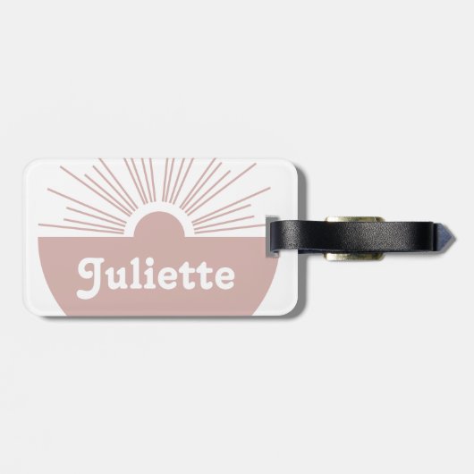 Dusty Blush Gepäckanhänger (Rückseite horizontal)