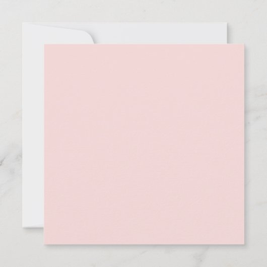 Dusty Blush Pink Blumenfeier des Lebens Invita Einladung (Rückseite)