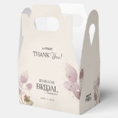 Dusty Blush Pink Floral Danke Brautparty Geschenkschachtel (Geöffnet)