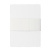 Dusty Blush Pink Floral Wedding  Einladungsbanderole (Rückseitenbeispiel)